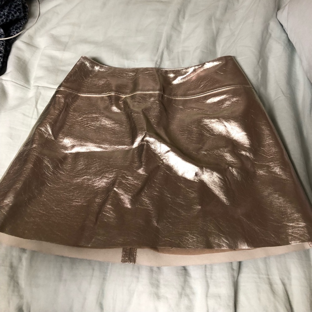 Metallic Gold Silence + Noise (Urban) Skirt!